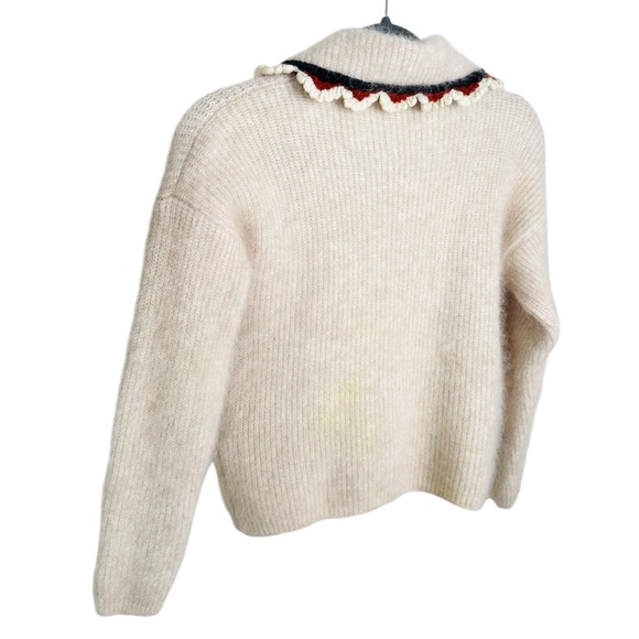 TACH CLOTHING FELIPA POPLIN COLLAR SWEATER - Picture 6 of 7